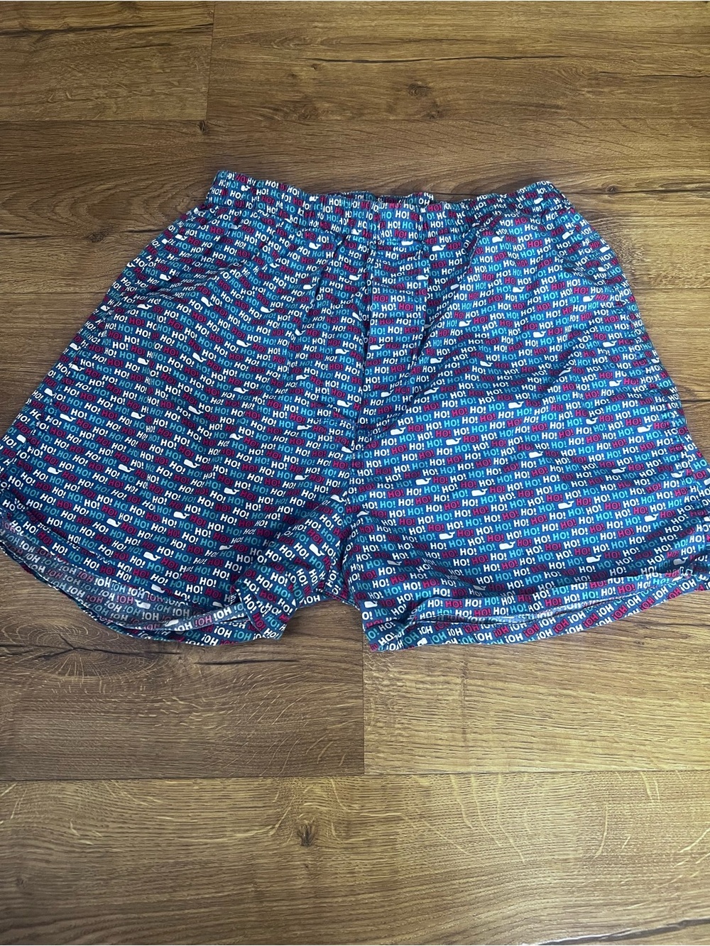 Vineyard Vines Boys’ Boxer Shorts – Size XL (18) – Christmas Ho Ho Print